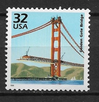 1998 Sc3185l Celebrate the Century: 1930's Golden Gate Bridge MNH