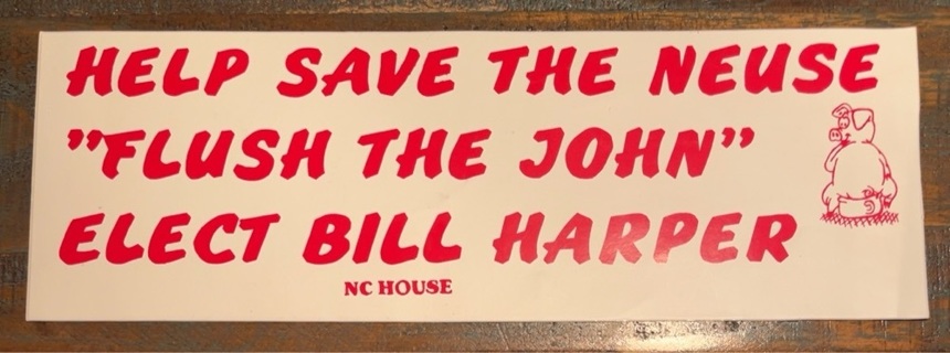 1996 North Carolina State House Campaign Bumper Sticker