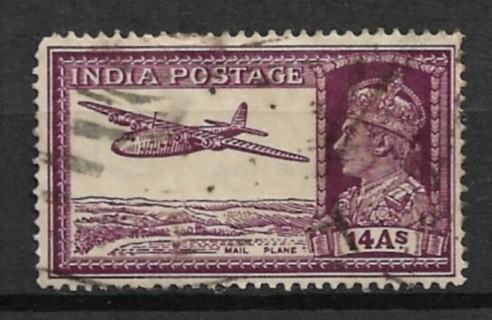 1940 India Sc161A Mail Transport: Mail Plane used