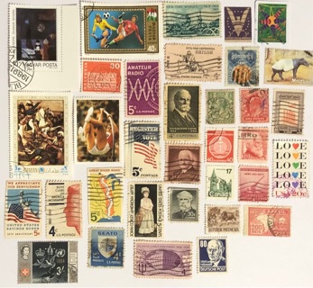 35 Stamps from around the world 