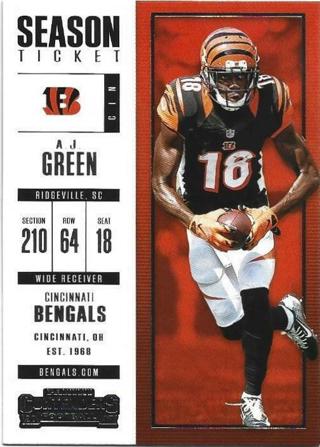 2017 CONTENDERS A.J. GREEN CARD