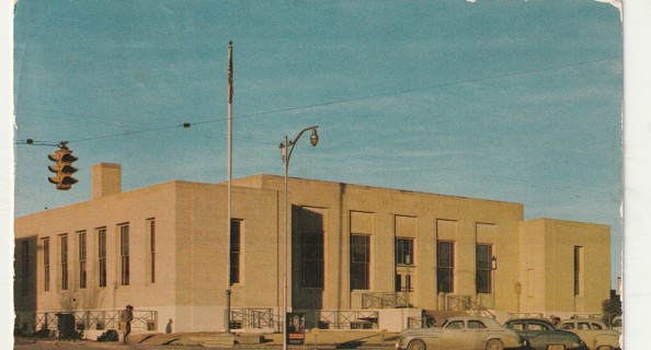 Vintage Used Postcard: d: 1967 US Post Office, Big Springs, TX