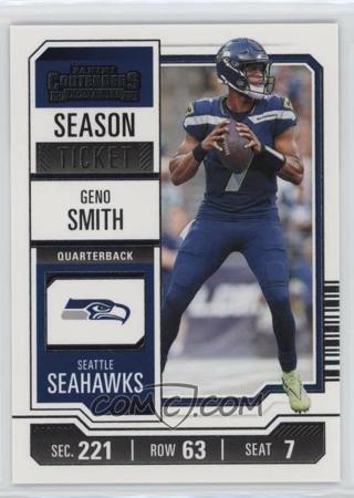 2023 Panini Contenders - [Base] - Retail #90 - Season Ticket - Geno Smith