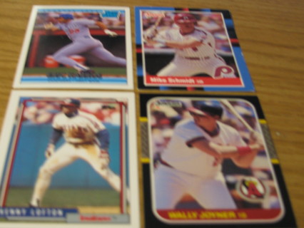 FOUR BASEBALL CARDS LOT 2306