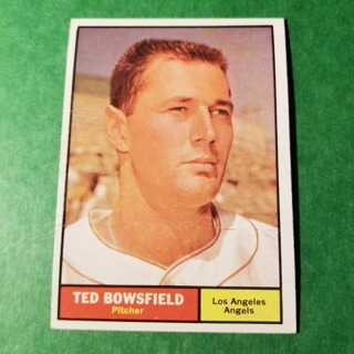 1961 - TOPPS BASEBALL CARD NO. 216 - TED BOWSFIELD - ANGELS