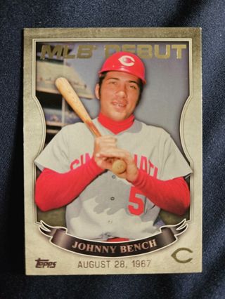 2016 Topps MLB Debut Silver Johnny Bench