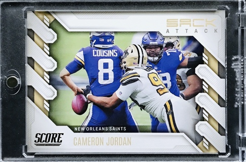 Cameron Jordan - 2022 Score Sack Attack Gold #SA-CJ - New Orleans Saints [AA010]