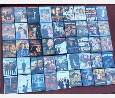 Lot of 45 DVD MOVIES Drama , Science fiction, Action - Hitchcock Clint Eastwood