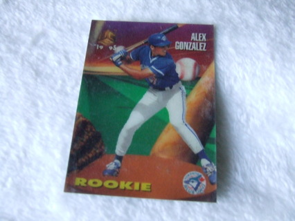 1995 Alex Gonzalez Toronto Blue Jays ROOKIE Sportflix Card #116