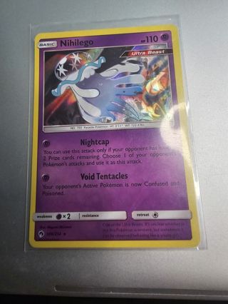 Pokemon Nihilego 106/214 holo rare card