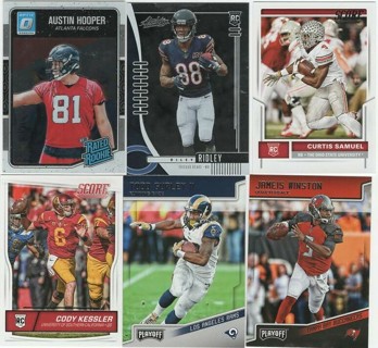 Awesome Lot of 6 Football cards w/4 RC's!