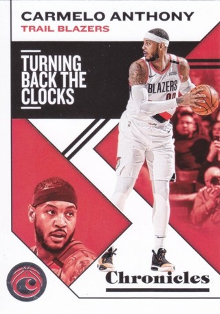 Carmelo Anthony 2019-20 Panini Chronicles Portland Trail Blazers