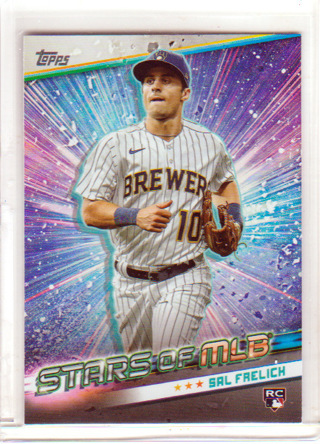 Sal Frelich, 2024 Topps STARS OF MLB ROOKIE Card #SMLB-12, Milwaukee Brewers, (L6)