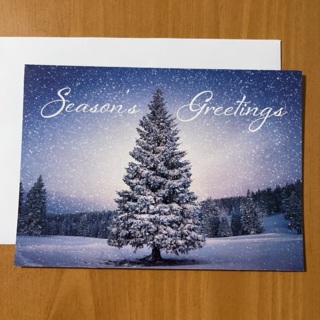 Tree Christmas Note Card 