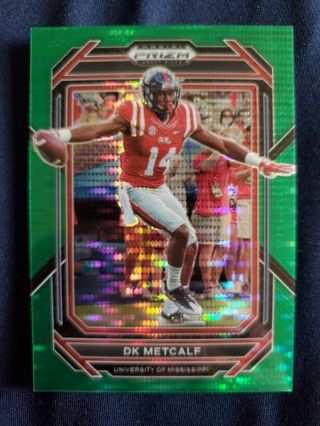 2023 Panini Prizm Draft Picks Green Pulsar DK Metcalf