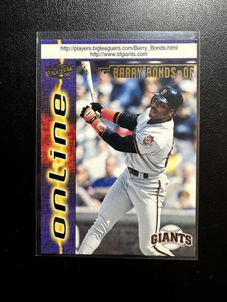 Barry Bonds 1998 Pacific Online #655 (Follow Through, Hands Separated) Baseball Card