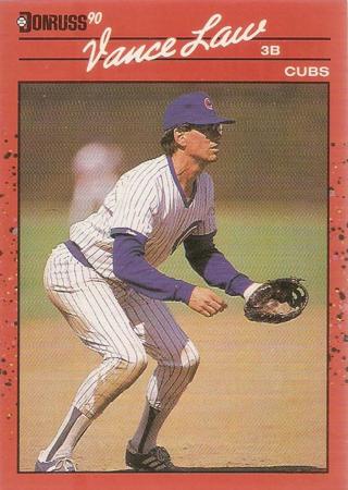 Vance Law 1990 Donruss Chicago Cubs