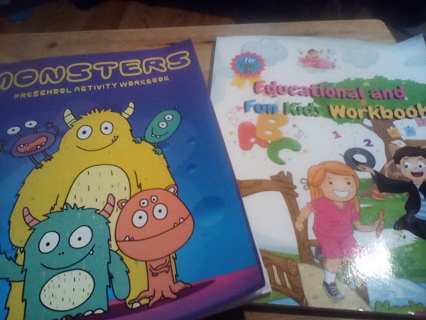 2 Preschool Age Workbooks: Great for home education