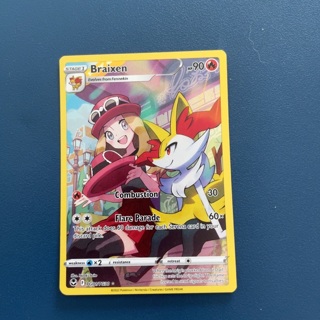 STAGE1 Braixen Evolves from Fennekin Pokémon full art holo