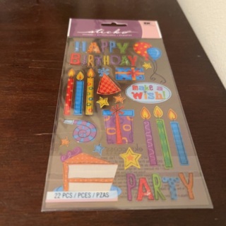 Sticko birthday stickers 