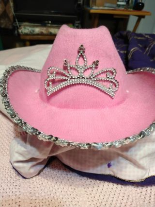 Pink cowboy hat