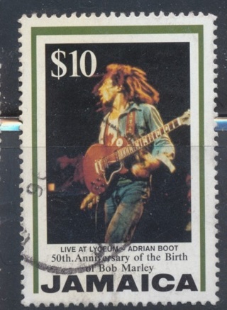 Jamaica:  1995, "Live at Lycedum", Bob Marley's 50th Anniv., Used, Scott # JM-840 - JAM-3109n