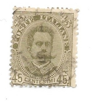 1896 Italy Sc71 45c King Humbert I used