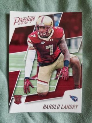 2018 Panini Prestige Rookie Harold Landry