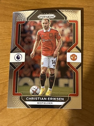 2022-23 Panini Prizm Premier League Soccer - Base Card - CHRISTIAN ERIKSEN #82