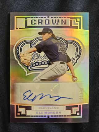 2022 Panini Capstone Crown Holo Silver Autograph Eli Morgan