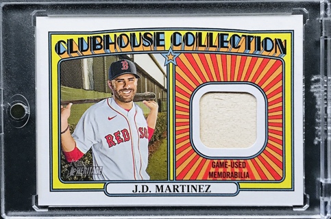 J.D. Martinez - 2021 Topps Heritage Clubhouse Collection Relics #CC-JM - Boston Red Sox [AA086]