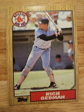 87 Topps Rich Gedman #740