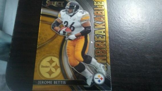 2020 PANINI SELECT JEROME BETTIS PITTSBURGH STEELERS FOOTBALL CARD# U2