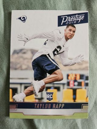 2019 Panini Prestige Rookie Taylor Rapp