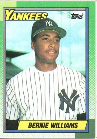 1990 Topps Bernie Williams Rookie #701