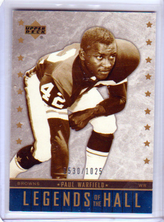 Paul Winfield, 2008 NFL Legends of the Hall Card #177, Cleveland Browns, 0530/1025, (L3