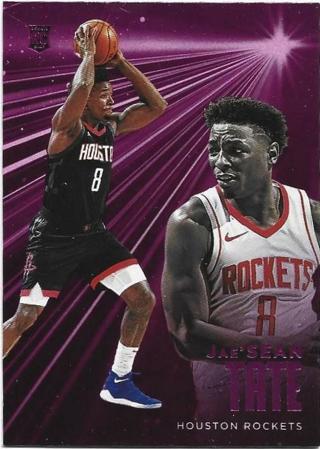 2020-21 ESSENTIALS JAESEAN TATE PINK HOLO ROOKIE CARD