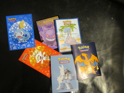 Get 3 (THREE) assorted POKEMON card sleeves--NEW!!!