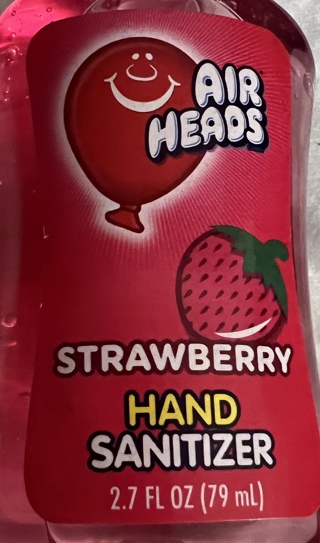 BNIP 2.7ounce Air Heads Strawberry Hand Sanitizer Free To Highest The  Bidder.
