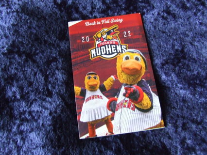 2022 Toledo MudHens Minor Baseball Pocket Schedule 