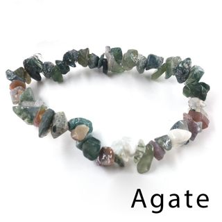 Natural Gem Stone Bracelet Amethyst Irregular Stretch Chip beads Nuggets Quartz Bangles Crystal