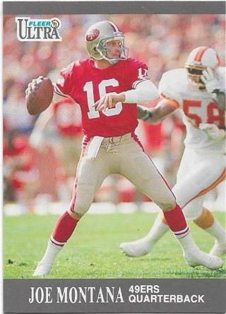 1991 FLEER ULTRA JOE MONTANA CARD