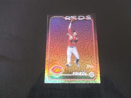 2024 Topps Series 2    T.J. Friedl    Holiday Foil  card  #  534   Cincinnati Reds