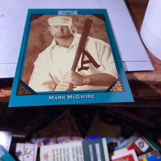 1993 leaf studio heritage mark McGwire baseball card 