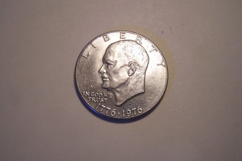 1776-1976-D AU-BU Bicentennial Eisenhower Dollar Coin