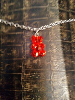 GUMMY BEAR NECKLACE. WITH SIZE ADJUSTER...NEW NEVER WORN