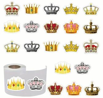 ➡️NEW➡️(10) 1" CROWN STICKERS!!⭕