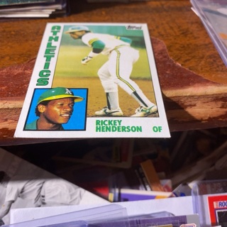 1984 topps Rickey Henderson baseball card 