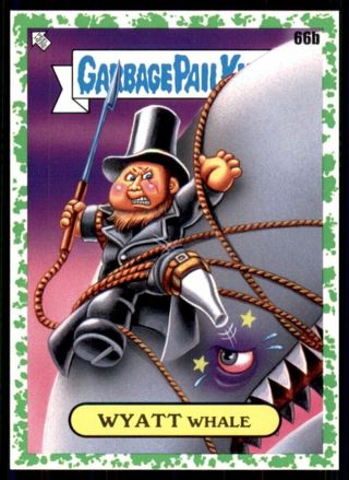 2022 Garbage Pail Kids Book Worms Series 1 Base Booger Green #66b Wyatt Whale GPK Card