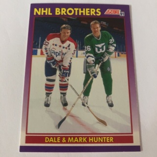 1991-92 Score American - [Base] #306 Dale Hunter, Mark Hunter